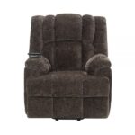 Brown Chenille Pacay Power Recliner W/Lift & Heating & Massage LV02998 By ACME - Image 3