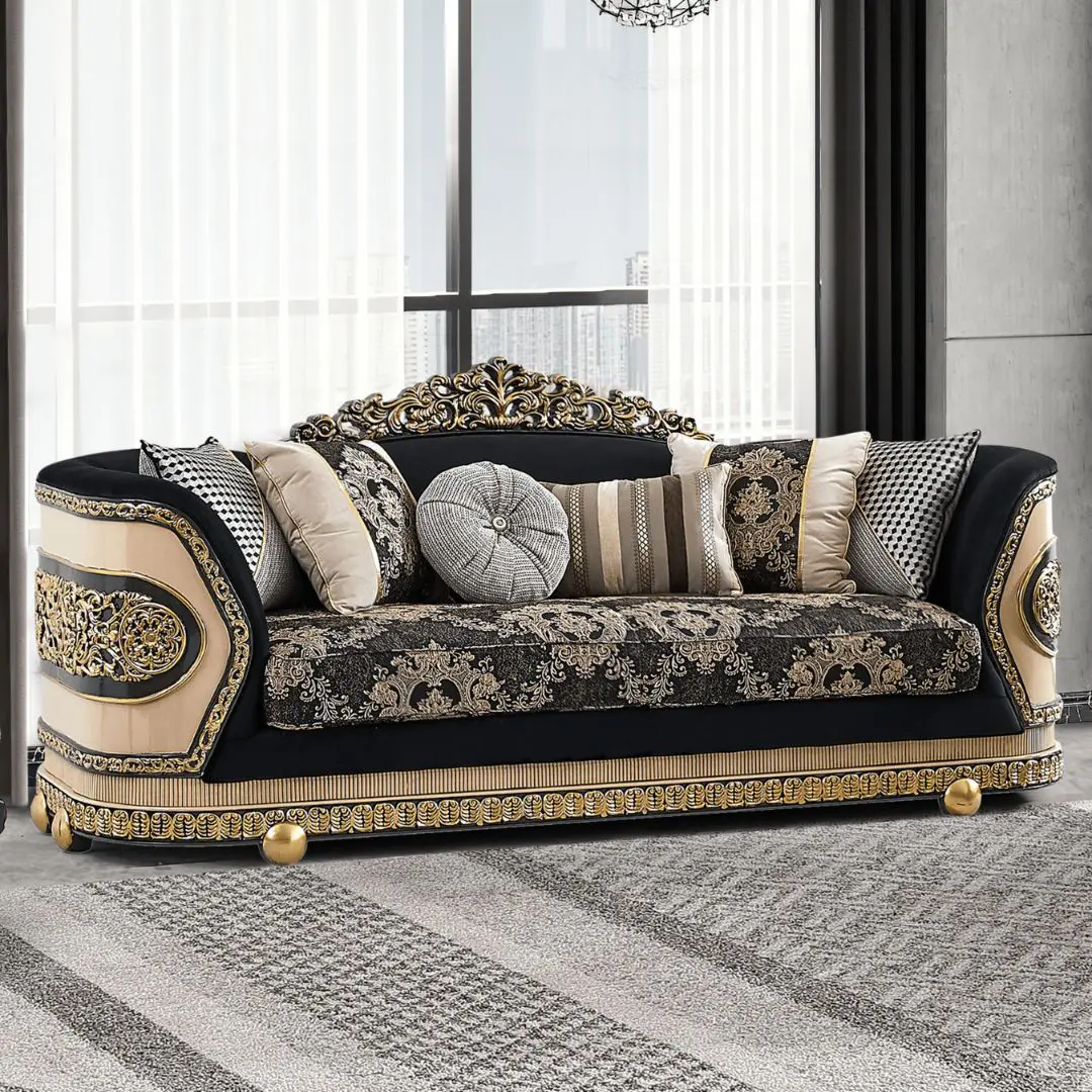 Hd-9012 Loveseat By Homey Design | Mobilia Cleopatra 3 HD-9012 Loveseat By Homey Design - Image 1