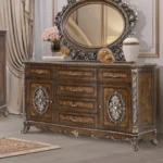 Devany Cherry Oval Mirror By ACME - Image 2