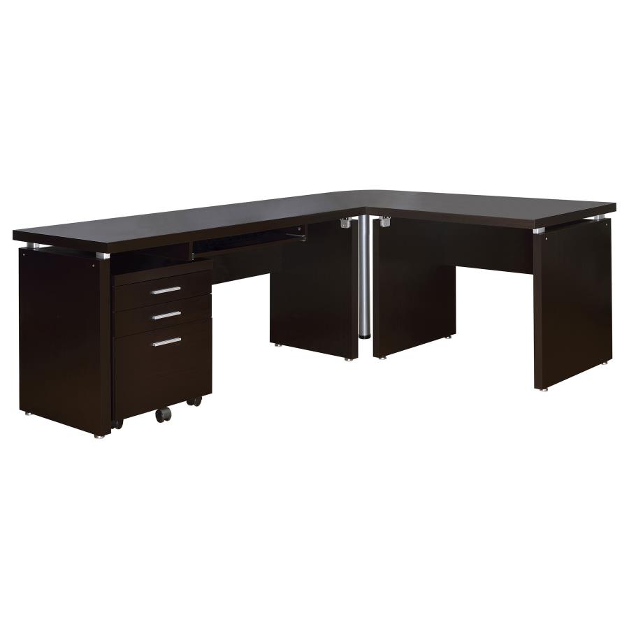4Pc Desk Set By Coaster Furniture | Mobilia Cleopatra 3 4PC DESK SET by Coaster Furniture - Image 1