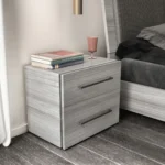 Gray Mia Bedroom with Light