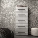 Gray Mia Bedroom with Light
