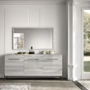 Gray Mia 3 Door Buffet