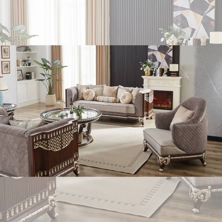 3Pc Sofa Set Hd-9029 By Homey Design | Mobilia Cleopatra 3 3Pc Sofa Set HD-9029 By Homey Design - Image 1