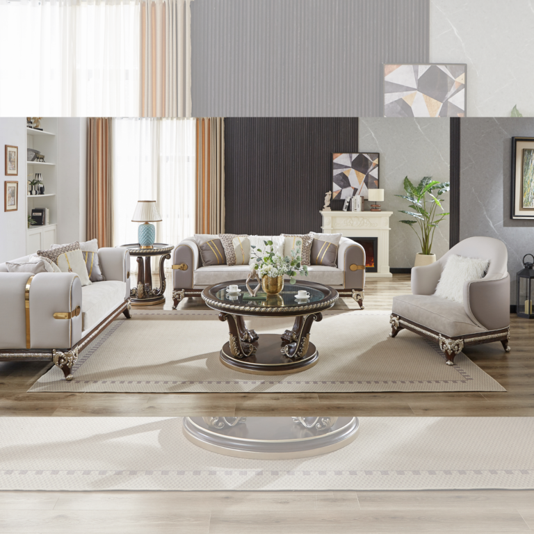 3Pc Sofa Set Hd-9030 By Homey Design | Mobilia Cleopatra 3 3Pc Sofa Set HD-9030 By Homey Design - Image 1