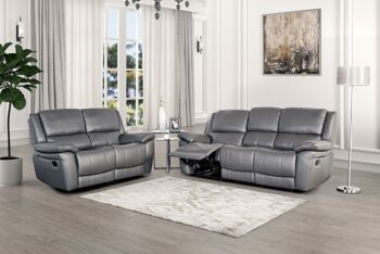 Glarus Loveseat Manual Recliner FM69003DG-LV-M By Furniture Of America