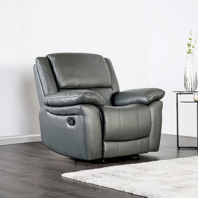 Glarus Recliner Chair Fm69003Dg-Ch-M By Furniture Of America | Mobilia Cleopatra 3 Glarus Recliner Chair FM69003DG-CH-M By Furniture Of America - Image 1