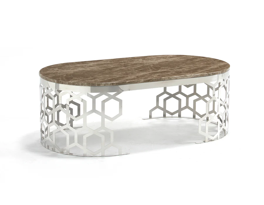 T1019 Coffee Table By Mcferran | Mobilia Cleopatra 3 T1019 Coffee Table By McFerran - Image 1