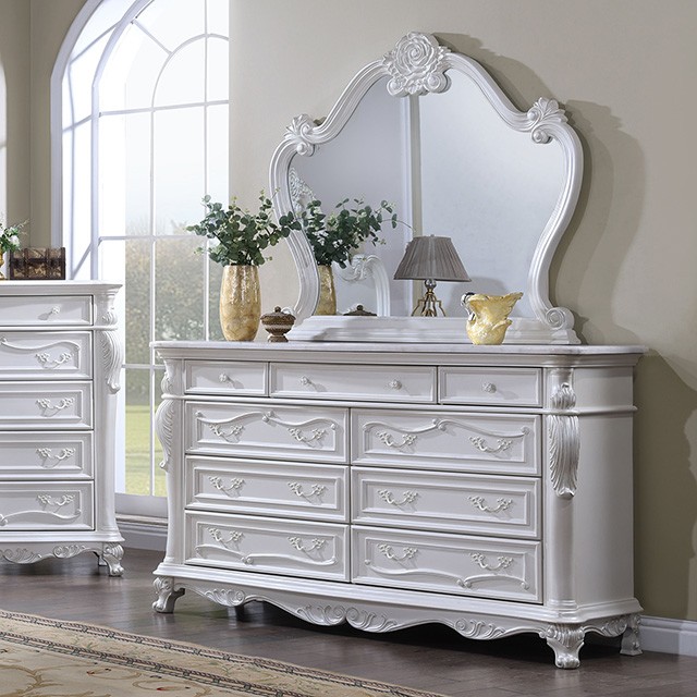 Ventresca Dresser Fm7635Wh-D By Furniture Of America | Mobilia Cleopatra 3 Ventresca Dresser FM7635WH-D By Furniture Of America - Image 1
