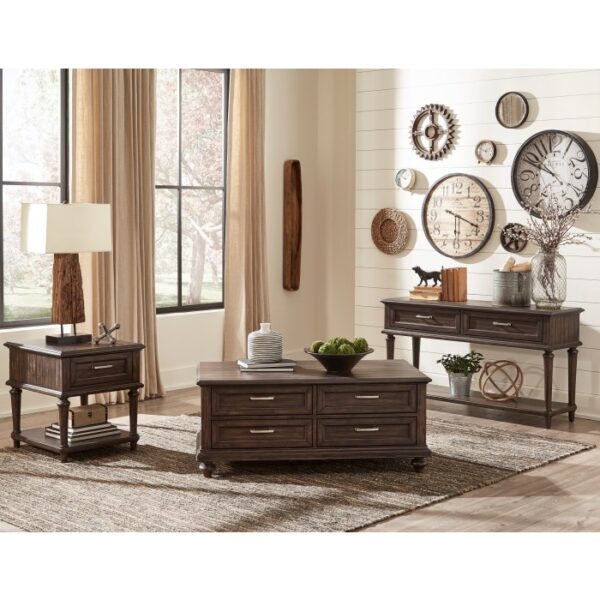 Cardano Collection Cocktail Table w/Drawers By Homelegance - Image 5