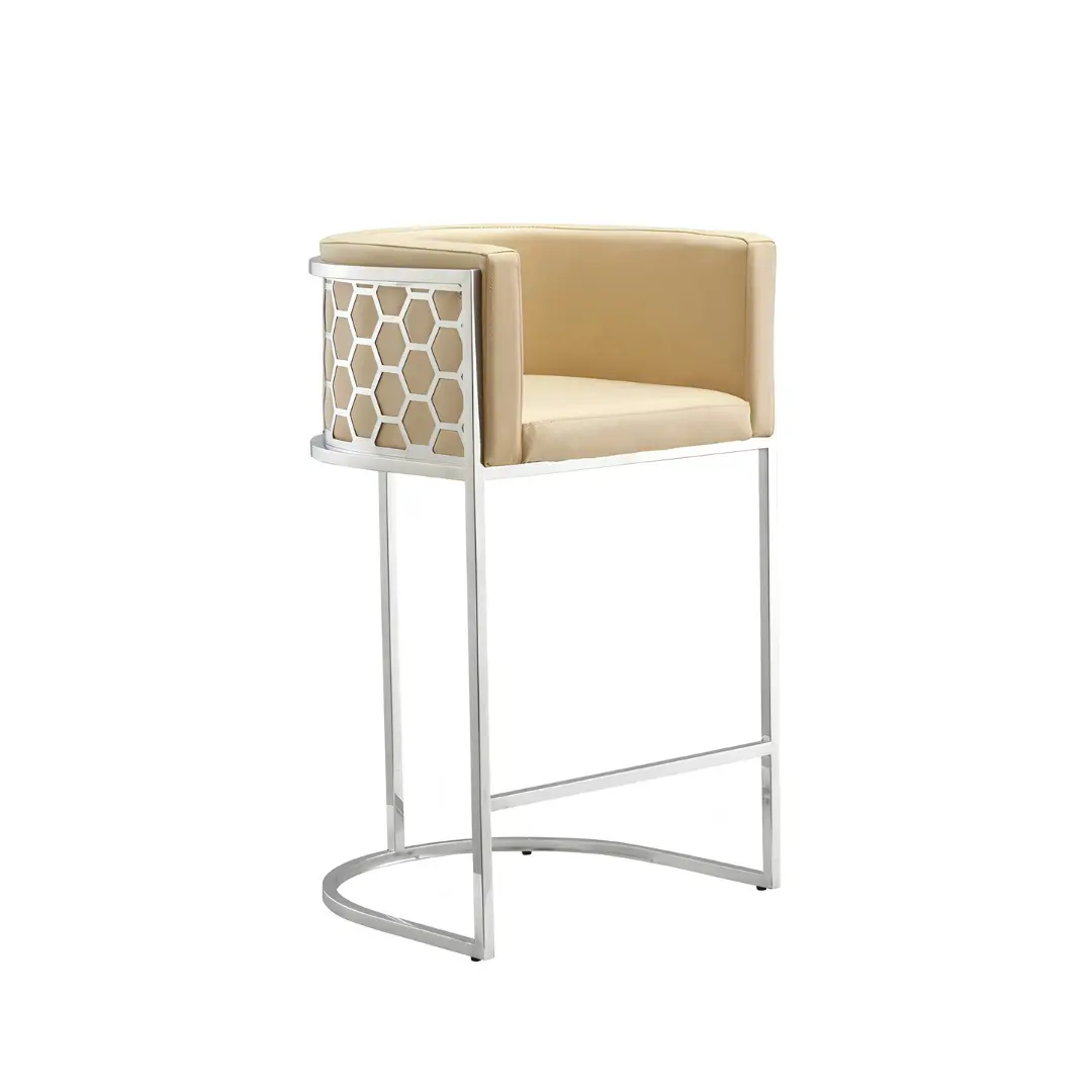 Bar1011 Beige Bar Chair By Mcferran | Mobilia Cleopatra 3 BAR1011 Beige Bar Chair By McFerran - Image 1