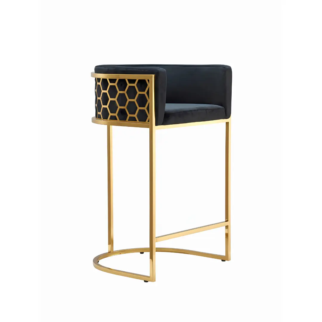 Bar1008 Black Bar Chair By Mcferran | Mobilia Cleopatra 3 BAR1008 Black Bar Chair By McFerran - Image 1