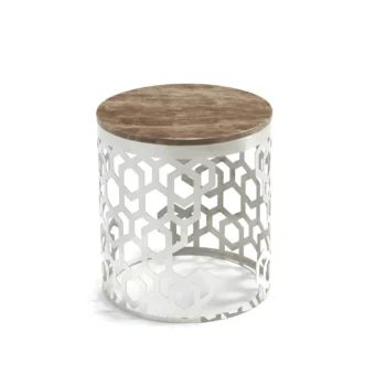 faux marble end table