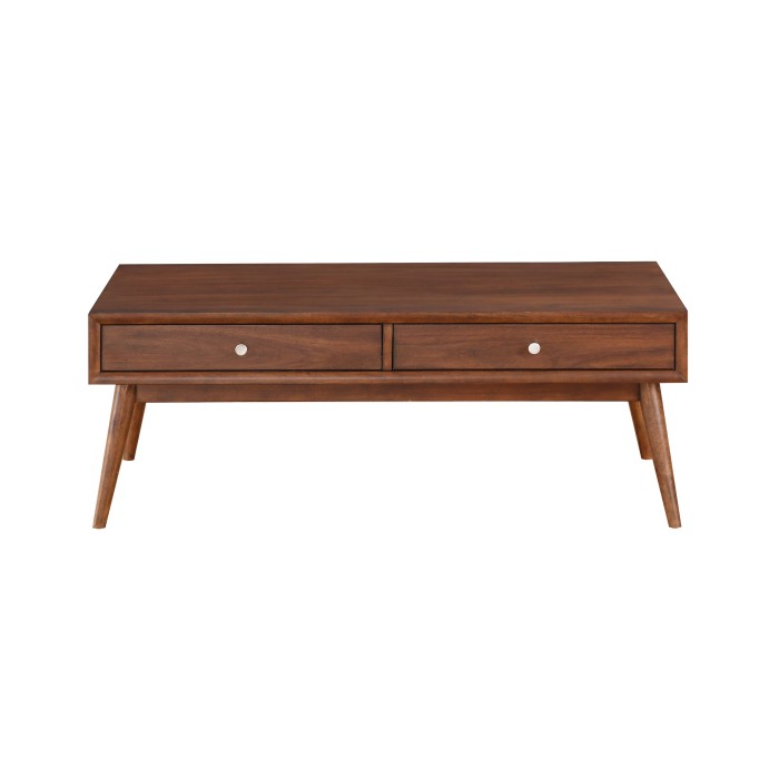 Brown Frolic Collection Coffee Table By Homelegance | Mobilia Cleopatra 3 Brown Frolic Collection coffee table By Homelegance - Image 1