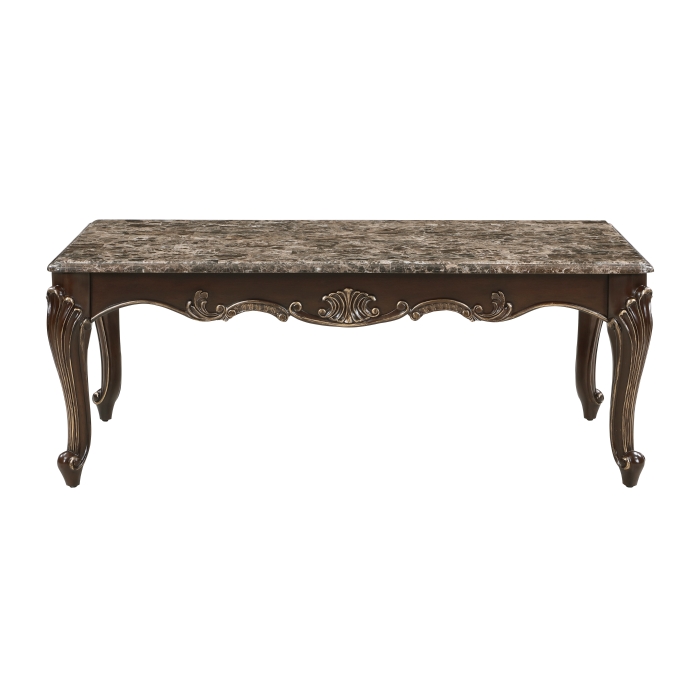 Cherry Balthasar Collection Cocktail Table By Homelegance | Mobilia Cleopatra 3 Cherry Balthasar Collection Cocktail table By Homelegance - Image 1