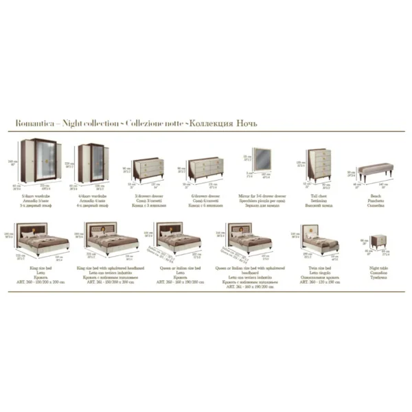 Romantica Bedroom Set