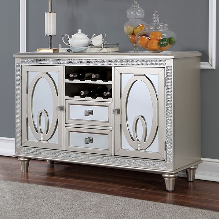 Cathalina Server Cm3541Sv-Sv By Furniture Of America. | Mobilia Cleopatra 3 CATHALINA SERVER CM3541SV-SV by Furniture of America. - Image 1