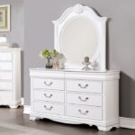 ALECIA MIRROR  CM7458WH-M by Furniture Of America.