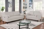 HORGEN LOVESEAT CM6452WH-LV  by Furniture of America. - Image 4