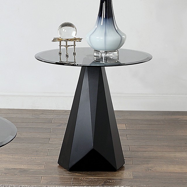 Bishop End Table Cm4192Bk-E By Furniture Of America. | Mobilia Cleopatra 3 BISHOP END TABLE CM4192BK-E By Furniture of America. - Image 1