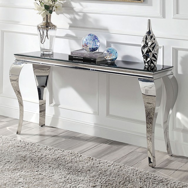 Wetzikon Sofa Table Cm4903Bk-S By Furniture Of America. | Mobilia Cleopatra 3 WETZIKON SOFA TABLE CM4903BK-S by Furniture of America. - Image 1