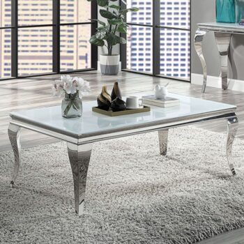 WETZIKON COFFEE TABLE  CM4903WH-C by Furniture of America.
