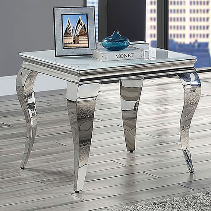 Wetzikon End Table Cm4903Wh-E By Furniture Of America. | Mobilia Cleopatra 3 WETZIKON END TABLE CM4903WH-E by Furniture of America. - Image 1