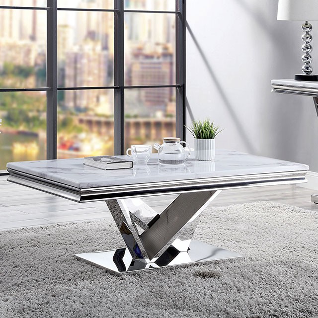 Villarsglane Coffee Table Cm4284C By Furniture Of America . | Mobilia Cleopatra 3 VILLARSGLANE COFFEE TABLE CM4284C By Furniture of America . - Image 1