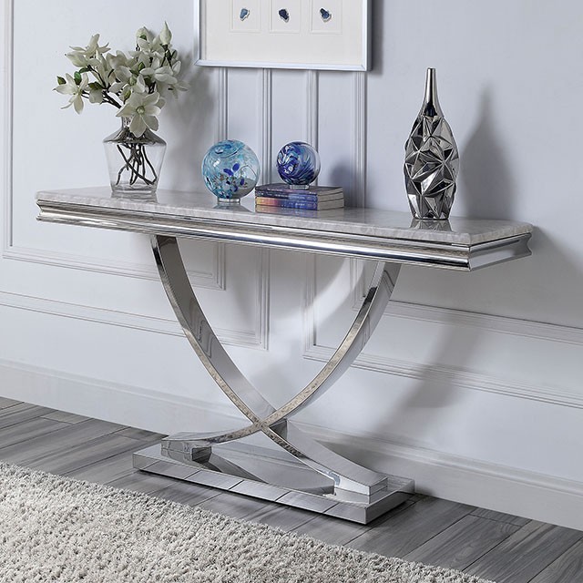 Wettingen Sofa Table Cm4285S By Furniture Of America . | Mobilia Cleopatra 3 WETTINGEN SOFA TABLE CM4285S By Furniture of America . - Image 1