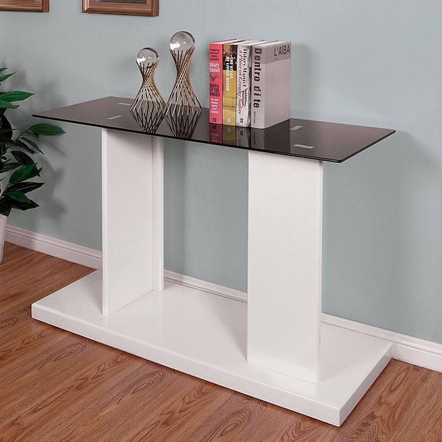 Mannedorf Sofa Table Cm4567Wh-S By Furniture Of America. | Mobilia Cleopatra 3 MANNEDORF SOFA TABLE CM4567WH-S By Furniture of America. - Image 1