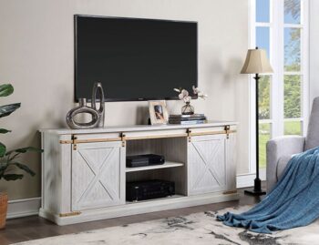 BORREGO TV CONSOLE CM5018WH-TV-72 By Furniture of America.