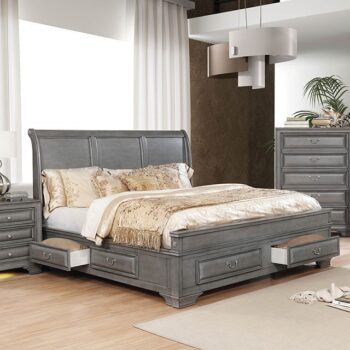 Gray Brandt Bed CM7302GY By Furniture of America