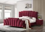 Red/Gold Florizel Bed CM7411RD BY Furniture of America