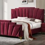 Red/Gold Florizel Bed CM7411RD BY Furniture of America - Image 3