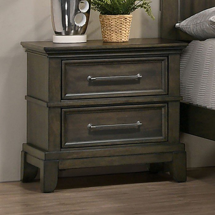 Houston Night Stand Cm7221Gy-N By Furniture Of America . | Mobilia Cleopatra 3 HOUSTON Night stand CM7221GY-N by Furniture Of America . - Image 1