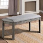 Laquila Bench by Furniture of America in Gray – Dining Chair & Bench