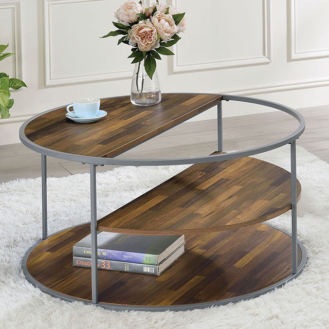 Orrin Coffee Table Cm4396Gy-C By Furniture Of America . | Mobilia Cleopatra 3 ORRIN COFFEE TABLE CM4396GY-C By Furniture of America . - Image 1