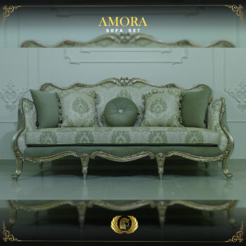 Handmade Champagne Amora Green Olive Sofa |