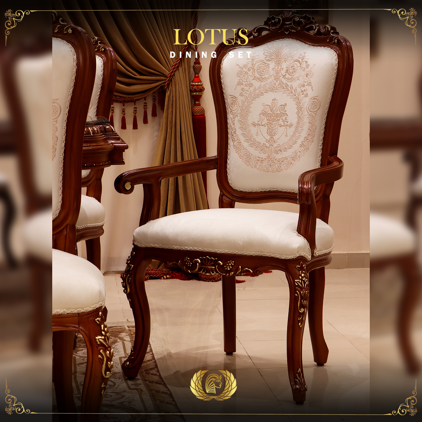 Handmade Lotus Brown Arm Chair | Mobilia Cleopatra 3 lotus-armchair-1.