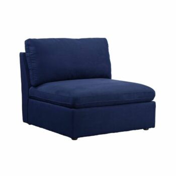 Blue Fabric Crosby Modular – Armless Chair by ACME