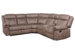 Chocolate Velvet Dollum Motion Sectional Sofa LV00397 by ACME - Image 2