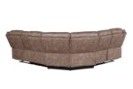 Chocolate Velvet Dollum Motion Sectional Sofa LV00397 by ACME - Image 4