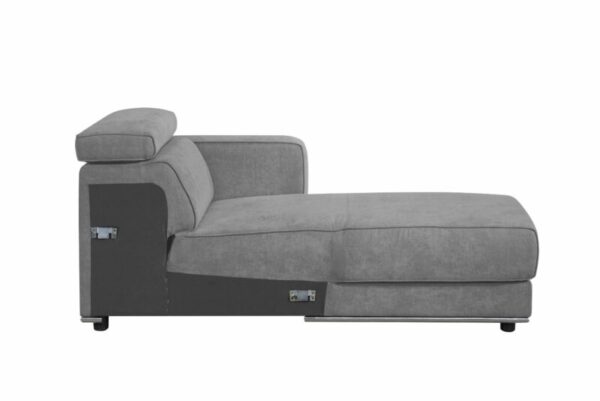 Gray Fabric Alwin Modular - Rf Chaise by ACME - Image 3