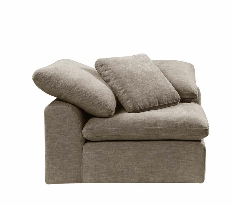 Beige Linen Naveen Modular – Wedge W/Pillow By Acme | Mobilia Cleopatra 3 Beige Linen Naveen Modular - Wedge W/Pillow by ACME - Image 1