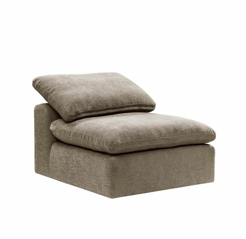 Beige Linen Naveen Modular – Armless Chair By Acme | Mobilia Cleopatra 3 Beige Linen Naveen Modular - Armless Chair by ACME - Image 1