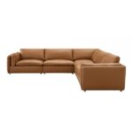 Brighton Modular Left Facing Arm Chair in Brown Leather LV03370 By ACME - Image 4