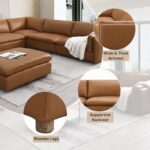 Brighton Modular Left Facing Arm Chair in Brown Leather LV03370 By ACME - Image 7