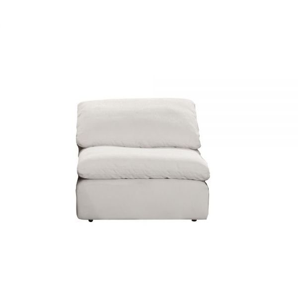 Ivory Linen Naveen Modular – Armless Chair Lv55130 By Acme | Mobilia Cleopatra 3 Ivory Linen Naveen Modular - Armless Chair LV55130 By ACME - Image 1