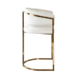 Gold Cream Velvet Solstice Chair By Diamond Sofa - Image 3