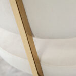 Gold Cream Velvet Solstice Chair By Diamond Sofa - Image 6